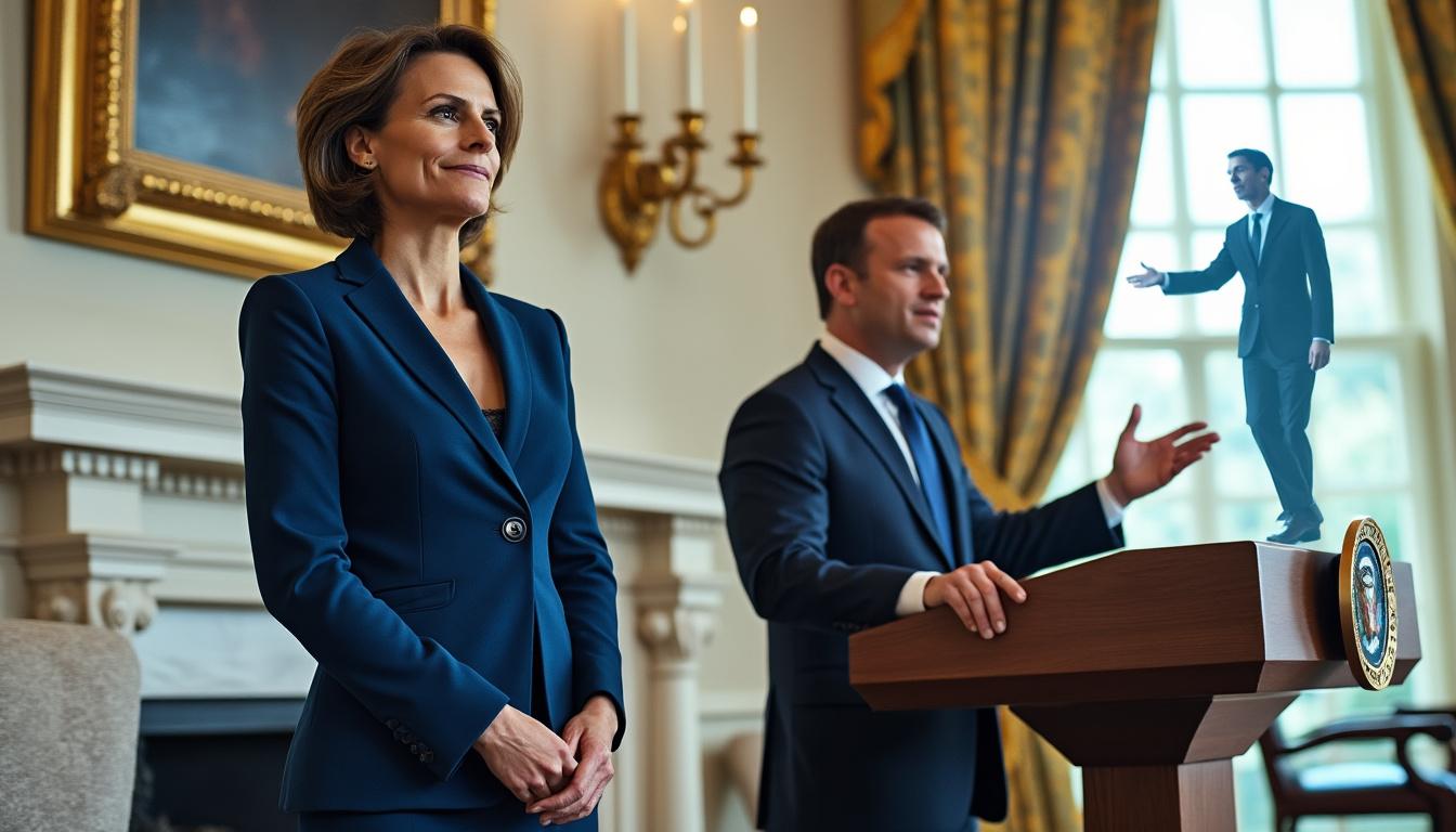 découvrez comment un sosie masculin a remplacé brigitte macron lors d’un sommet international à la maison blanche, avec une vidéo exclusive.